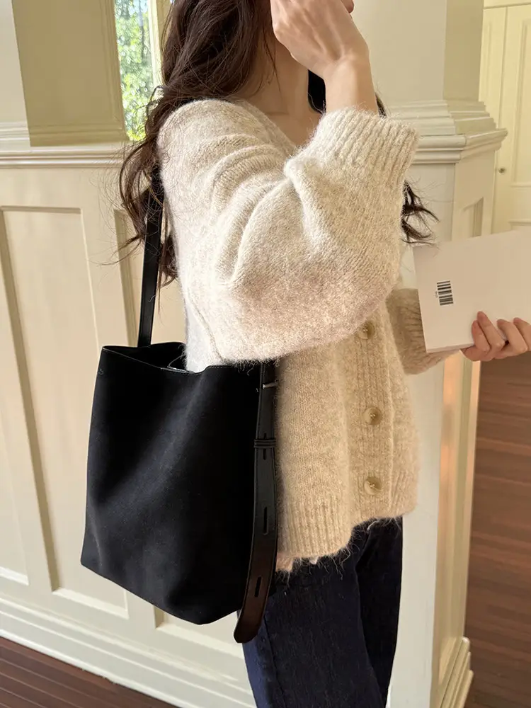 Leopard Print Bucket Bags for Women Brown Black — feature 13
