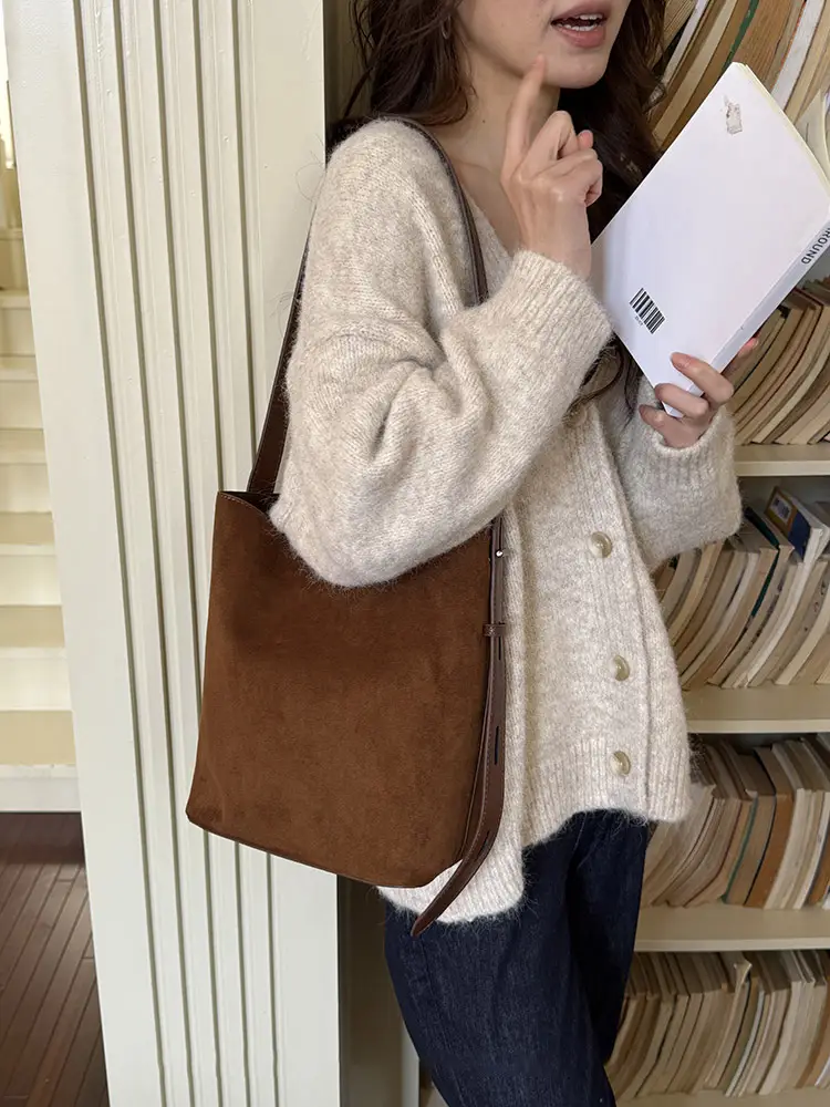 Leopard Print Bucket Bags for Women Brown Black — feature 4