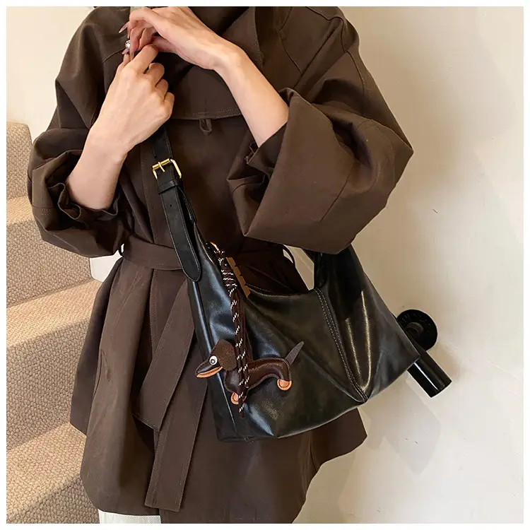 Brown Leather Crossbody Bag for Women Large Capacity — feature 17