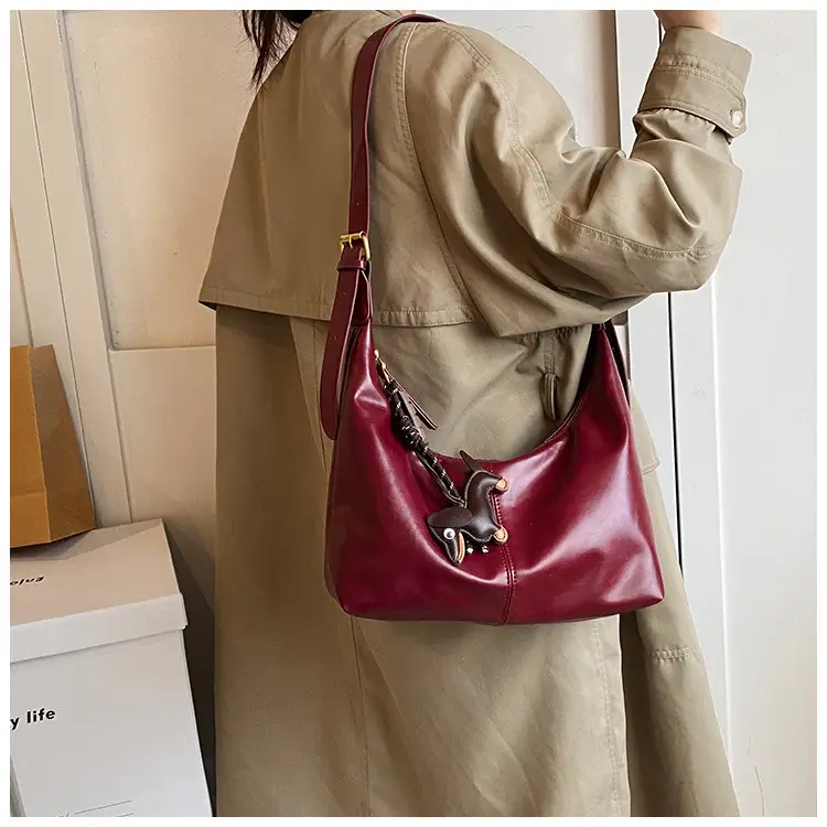 Brown Leather Crossbody Bag for Women Large Capacity — feature 21