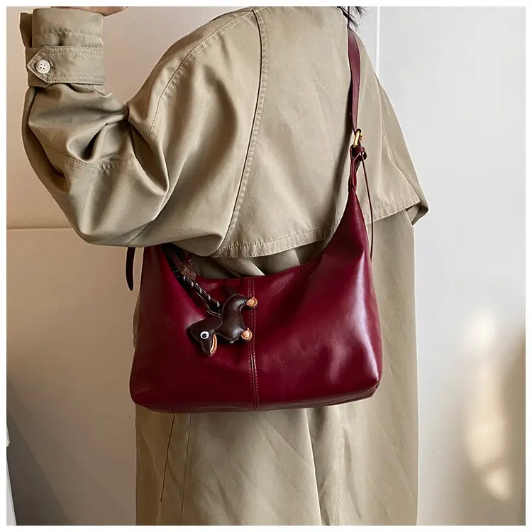 Brown Leather Crossbody Bag for Women Large Capacity — feature 22