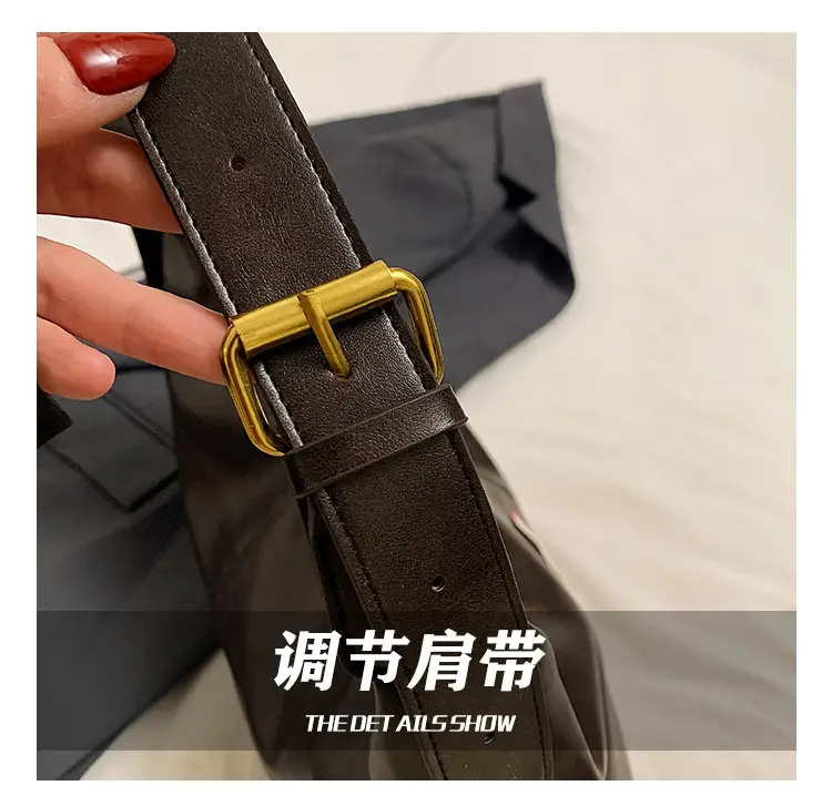 Brown Leather Crossbody Bag for Women Large Capacity — feature 8