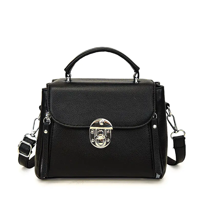 Brown Leather Crossbody Bag for Women with Logo - Image 9