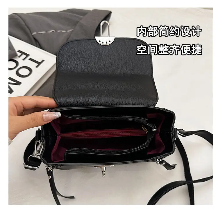 Brown Leather Crossbody Bag for Women with Logo — feature 10