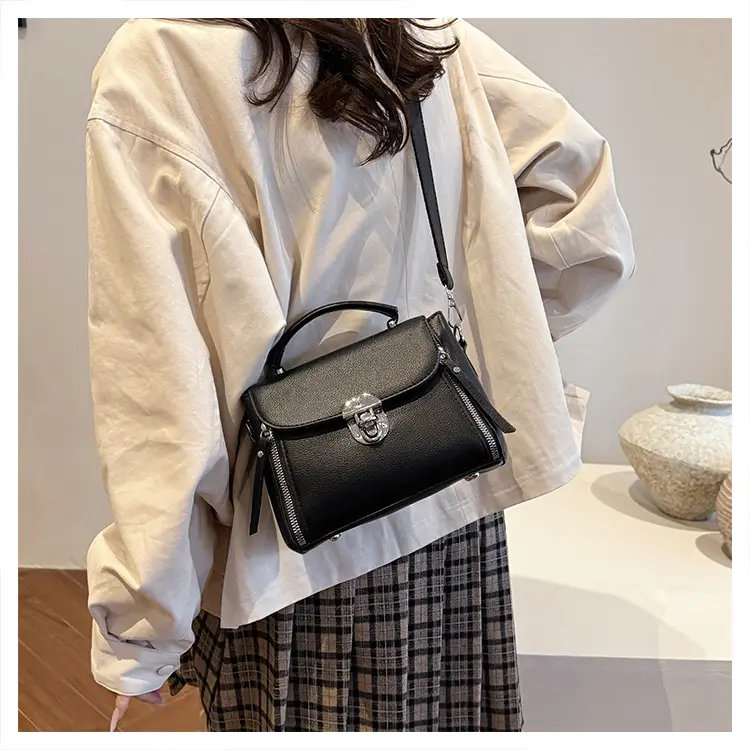 Brown Leather Crossbody Bag for Women with Logo — feature 11