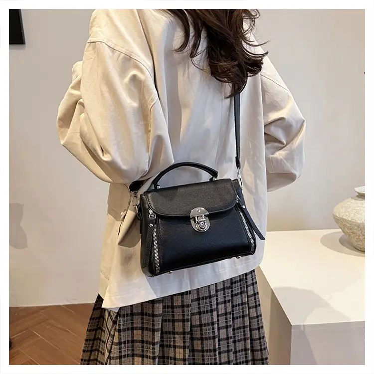 Brown Leather Crossbody Bag for Women with Logo — feature 12