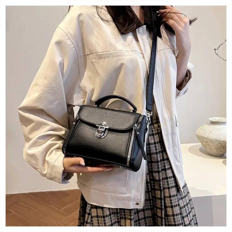 Brown Leather Crossbody Bag for Women with Logo — feature 14