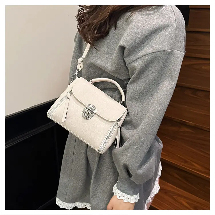 Brown Leather Crossbody Bag for Women with Logo — feature 19