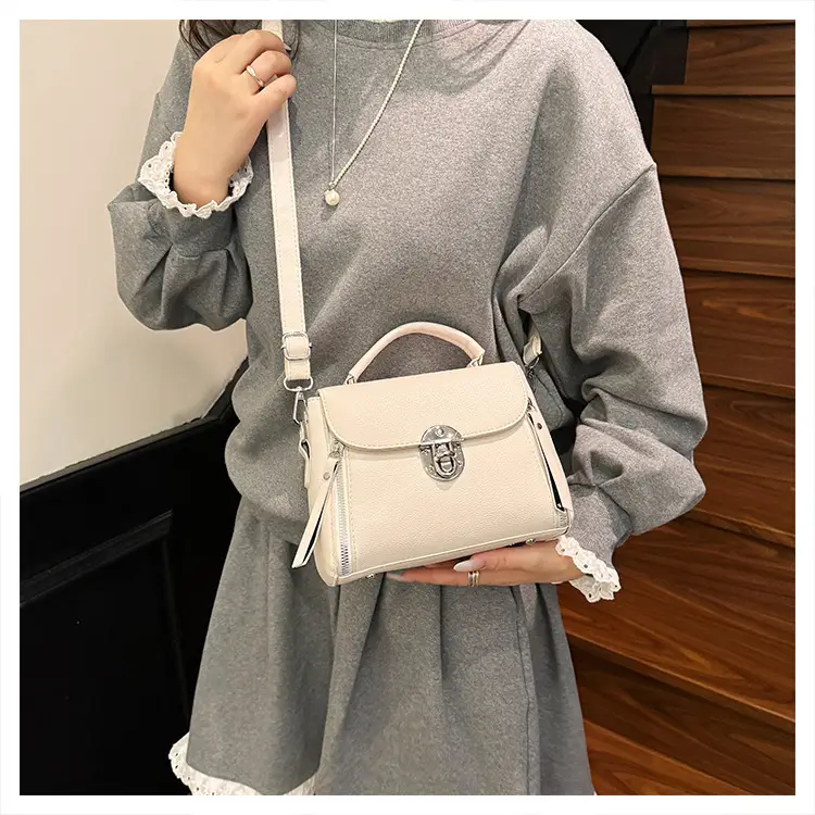 Brown Leather Crossbody Bag for Women with Logo — feature 22