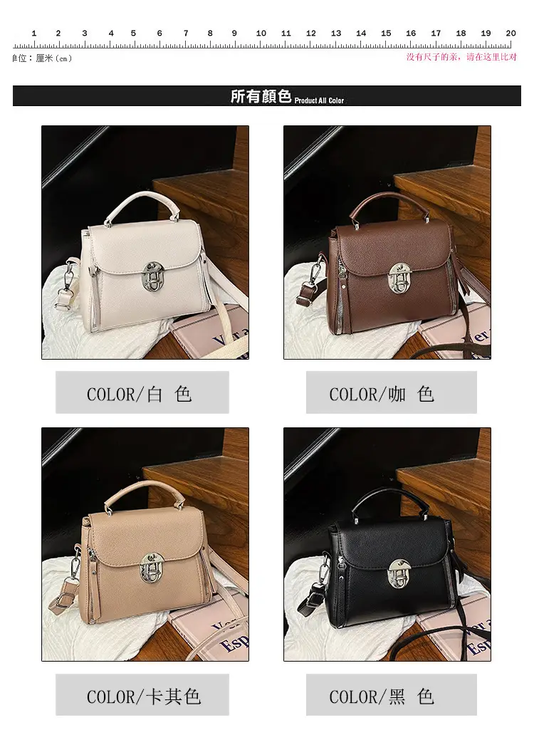 Brown Leather Crossbody Bag for Women with Logo — feature 5