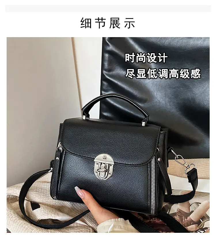 Brown Leather Crossbody Bag for Women with Logo — feature 6