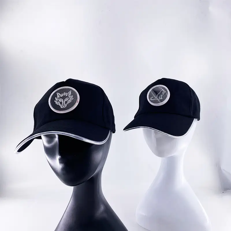 Luminous Red LED Baseball Cap with Logo — feature 24