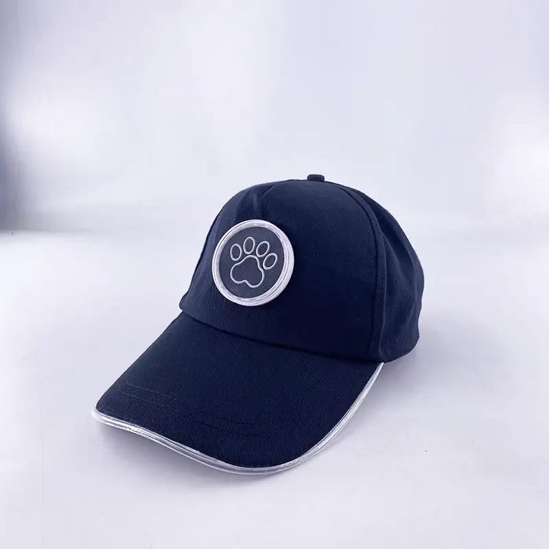Luminous Red LED Baseball Cap with Logo — feature 25
