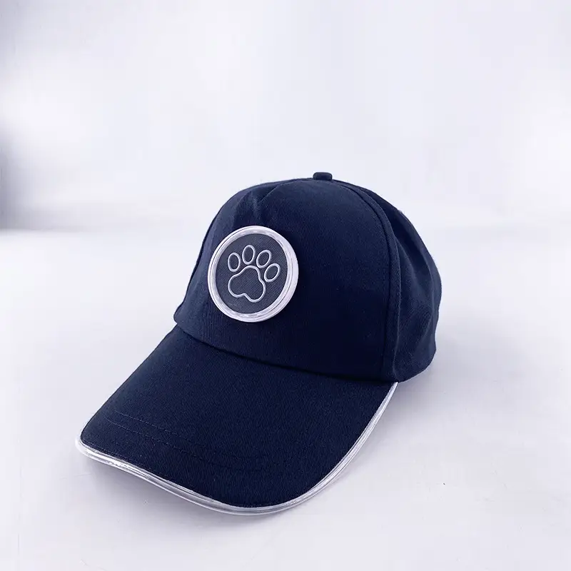 Luminous Red LED Baseball Cap with Logo — feature 26