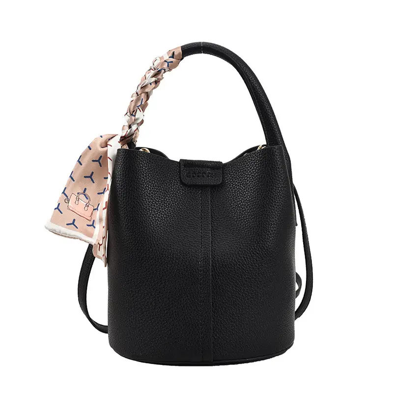 Pink Leather Crossbody Bag with Logo Work - Image 11