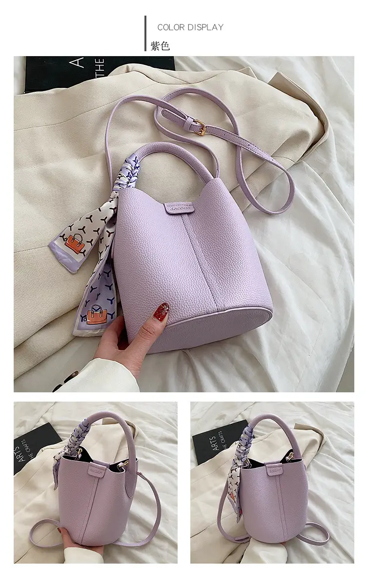 Pink Leather Crossbody Bag with Logo Work — feature 10