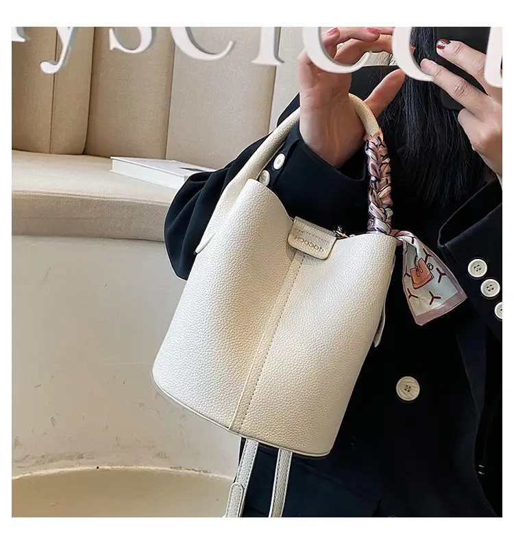 Pink Leather Crossbody Bag with Logo Work — feature 17