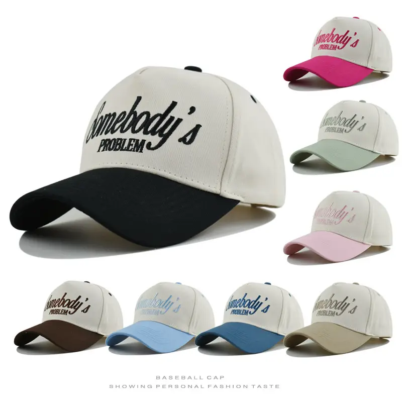 Korean Fashion Embroidered Baseball Cap for Men Women