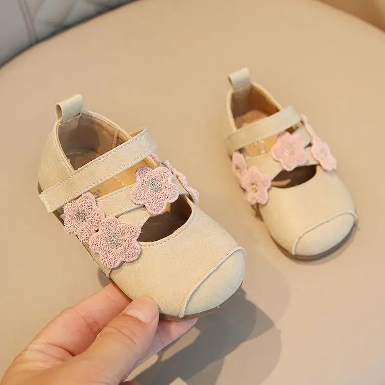 Girls Princess Shoes Leather Elegant Small Non-Slip Soft Sole - Image 4