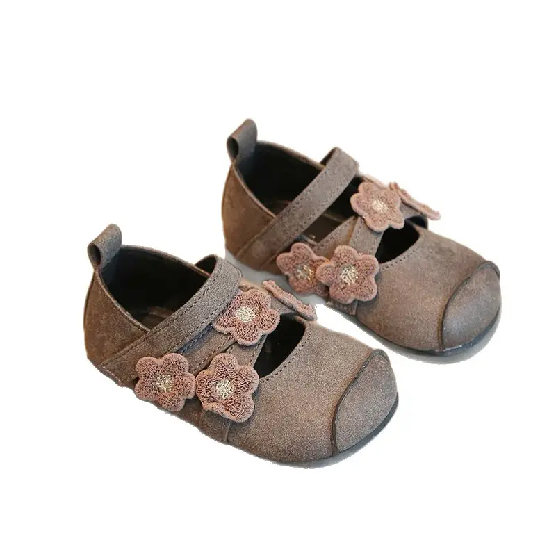 Girls Princess Shoes Leather Elegant Small Non-Slip Soft Sole - Image 7