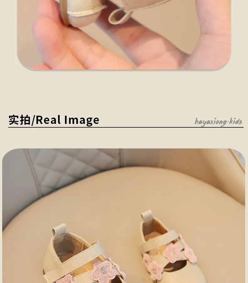 Girls Princess Shoes Leather Elegant Small Non-Slip Soft Sole — feature 11