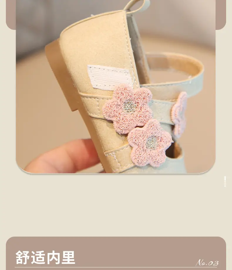 Girls Princess Shoes Leather Elegant Small Non-Slip Soft Sole — feature 8