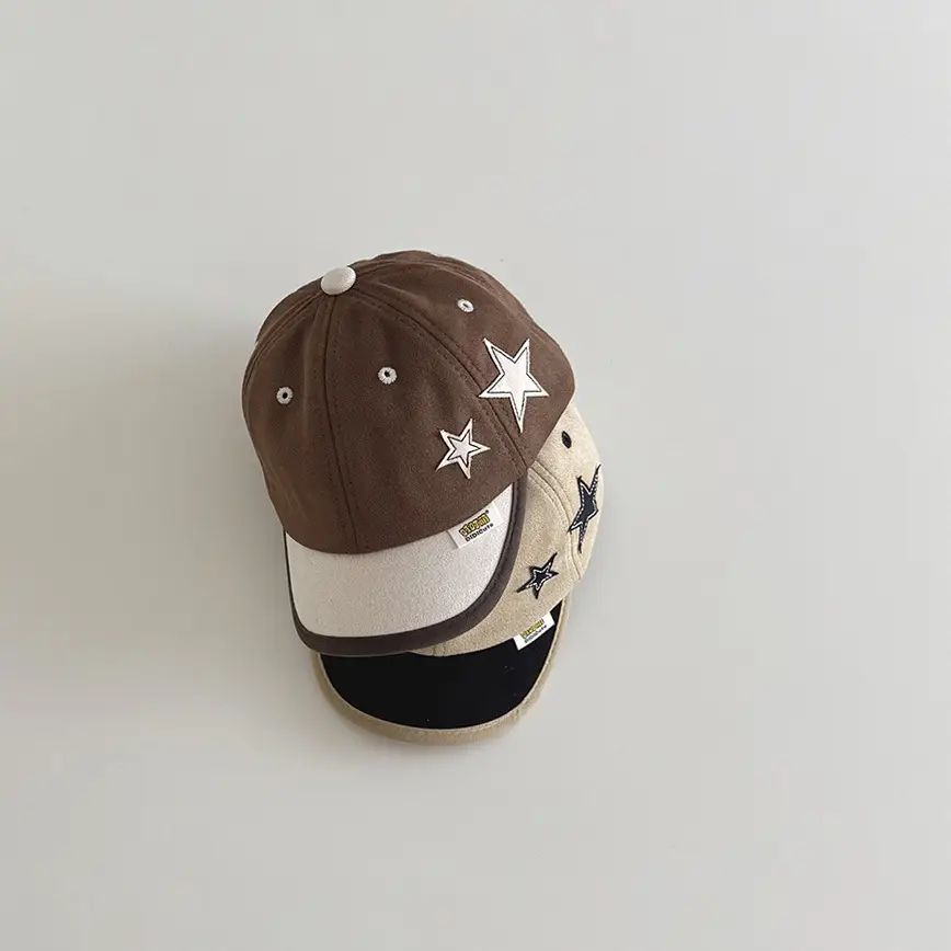 Brown Star Cap for Boys Girls Autumn Winter Sunshade - Image 7