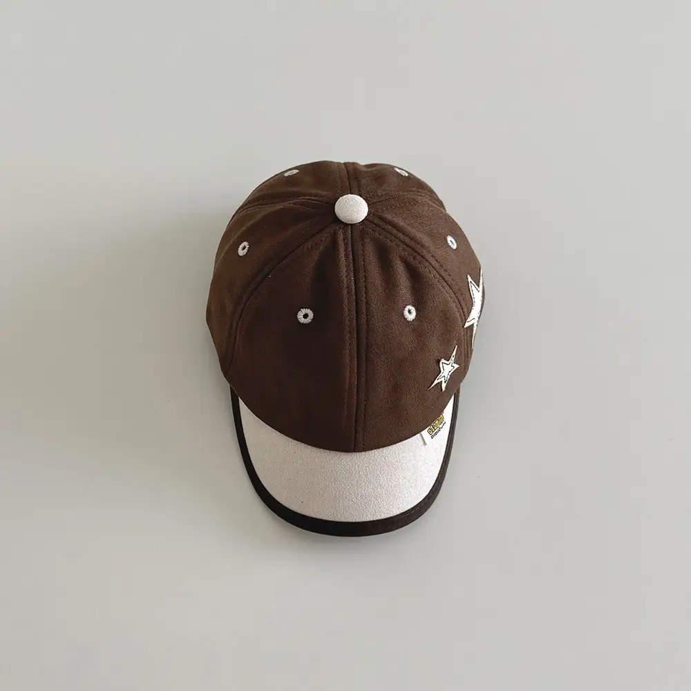Brown Star Cap for Boys Girls Autumn Winter Sunshade - Image 3