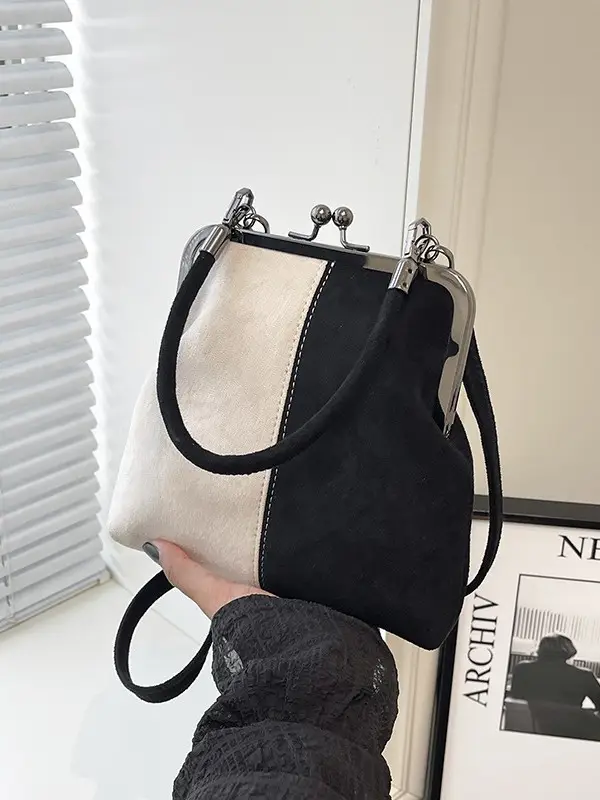 Retro Clip-On Phone Bag Women Brown Leather Commuter Shoulder Crossbody - Image 6