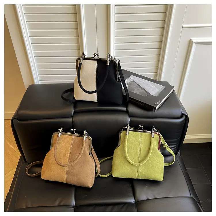 Retro Clip-On Phone Bag Women Brown Leather Commuter Shoulder Crossbody — feature 1