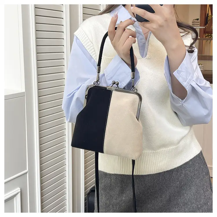 Retro Clip-On Phone Bag Women Brown Leather Commuter Shoulder Crossbody — feature 19