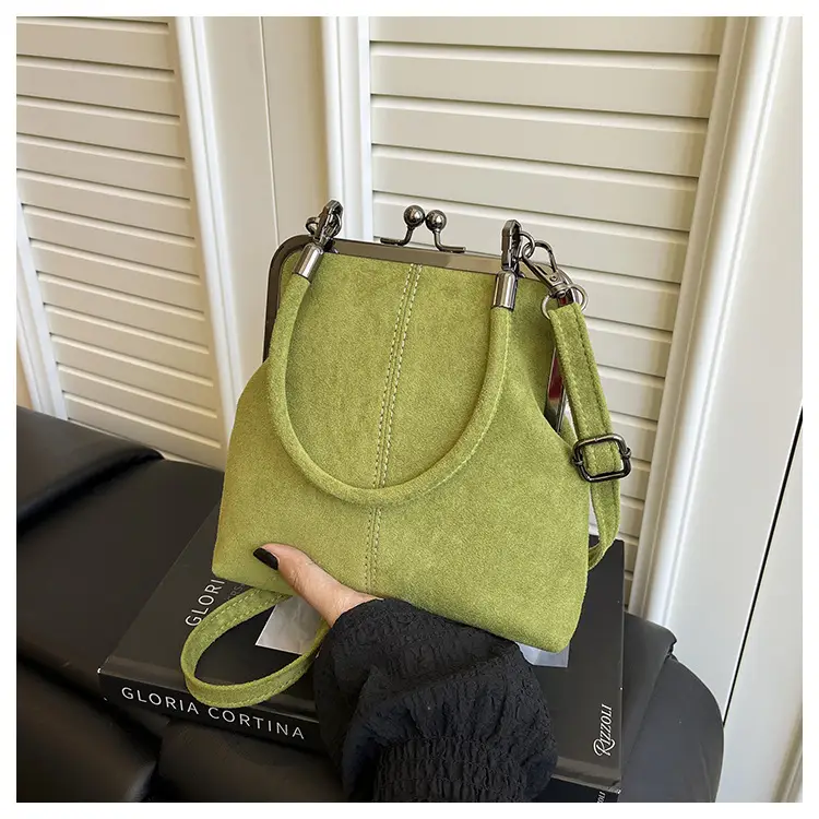 Retro Clip-On Phone Bag Women Brown Leather Commuter Shoulder Crossbody — feature 27