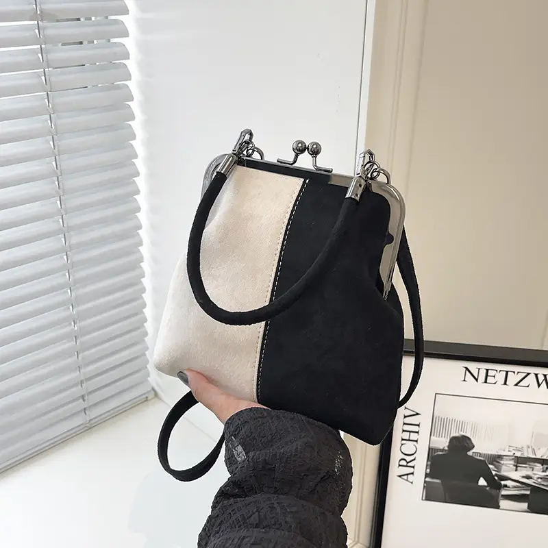 Retro Clip-On Phone Bag Women Brown Leather Commuter Shoulder Crossbody - Image 3