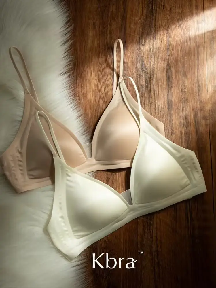 Japanese Milk-Style Deep V Small Chest Push-Up Bra for Women with Thin Straps, Triangle Cup Bra for Development Period — feature 15