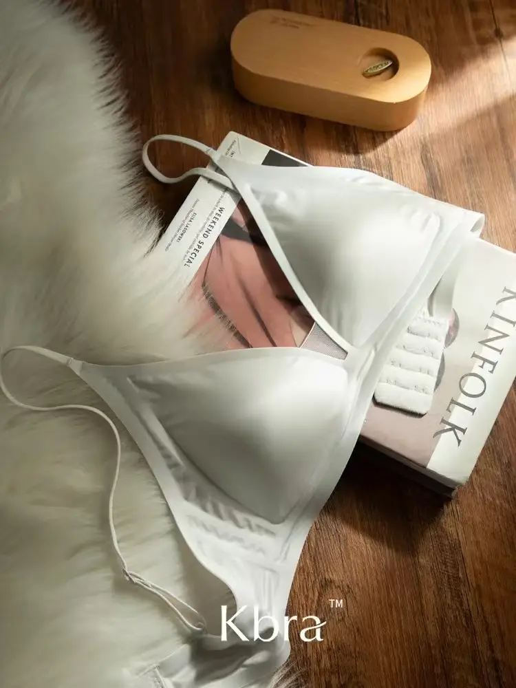 Japanese Milk-Style Deep V Small Chest Push-Up Bra for Women with Thin Straps, Triangle Cup Bra for Development Period — feature 22
