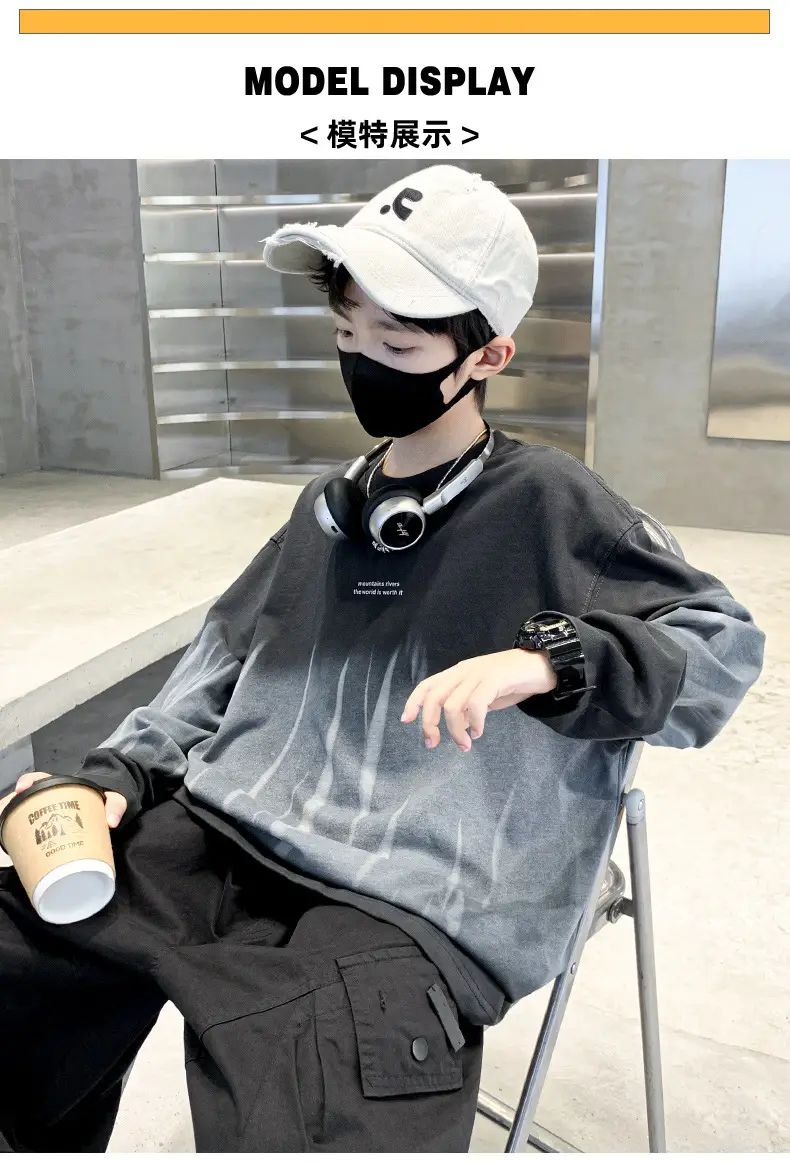 Boys Long Striped T-Shirt Spring Autumn 2025 — feature 12