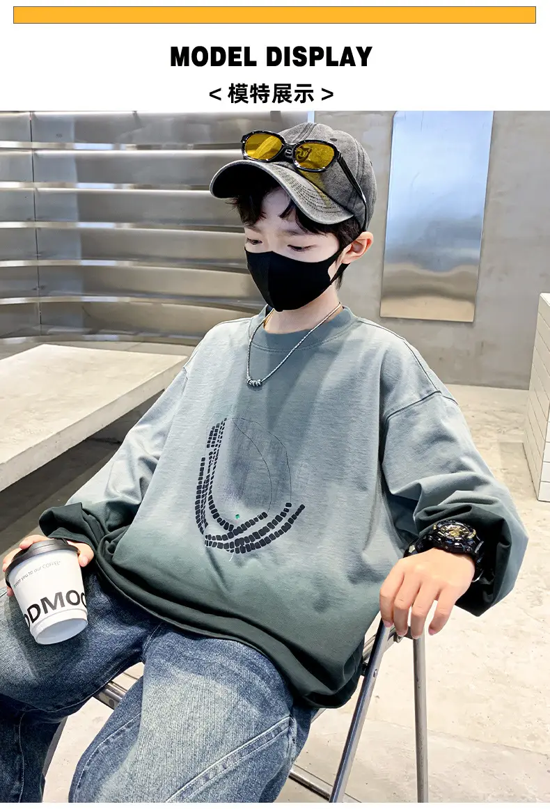 Boys Long Striped T-Shirt Spring Autumn 2025 — feature 17