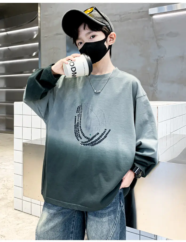 Boys Long Striped T-Shirt Spring Autumn 2025 — feature 18