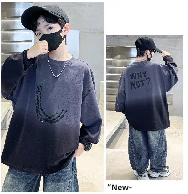 Boys Long Striped T-Shirt Spring Autumn 2025 — feature 24