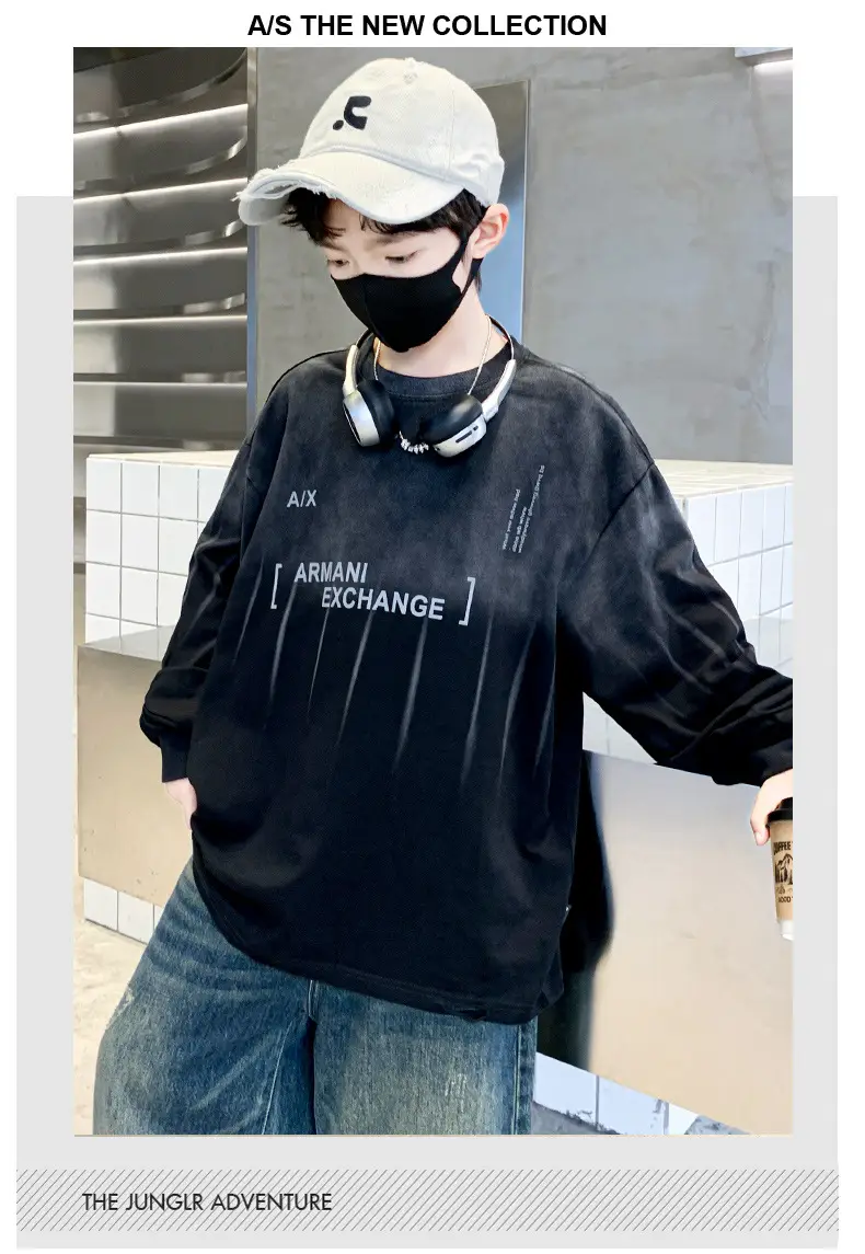 Boys Long Striped T-Shirt Spring Autumn 2025 — feature 26
