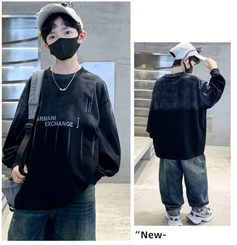 Boys Long Striped T-Shirt Spring Autumn 2025 — feature 28