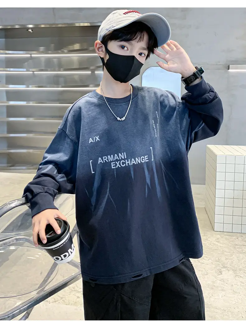 Boys Long Striped T-Shirt Spring Autumn 2025 — feature 30