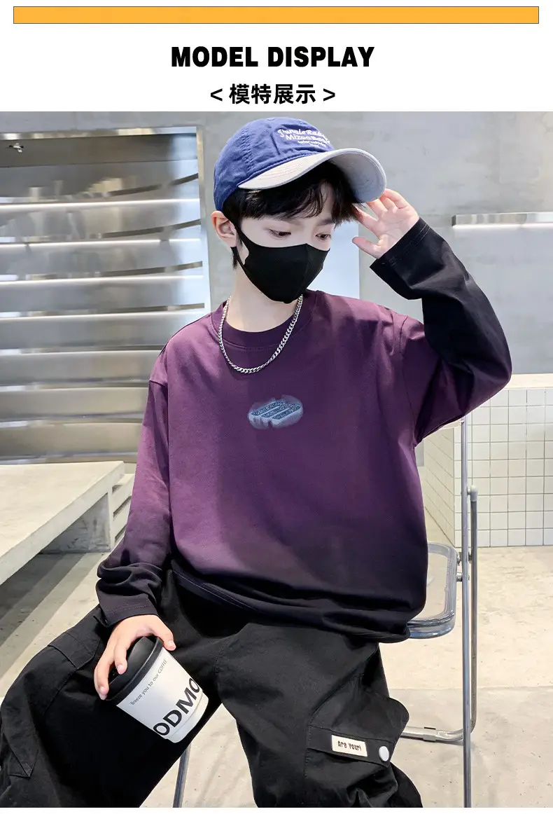 Boys Long Striped T-Shirt Spring Autumn 2025 — feature 33