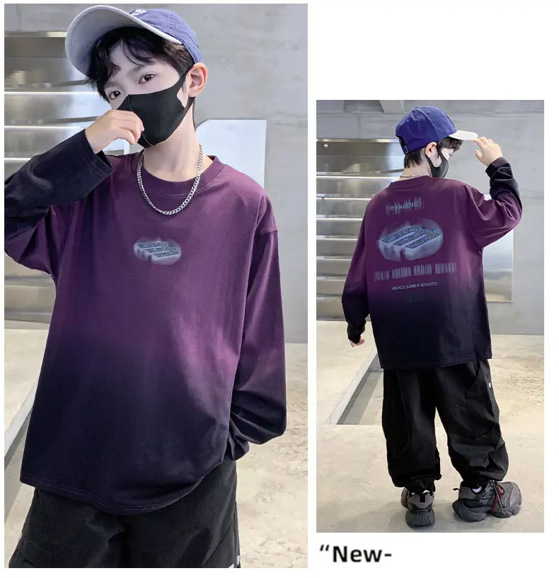 Boys Long Striped T-Shirt Spring Autumn 2025 — feature 36