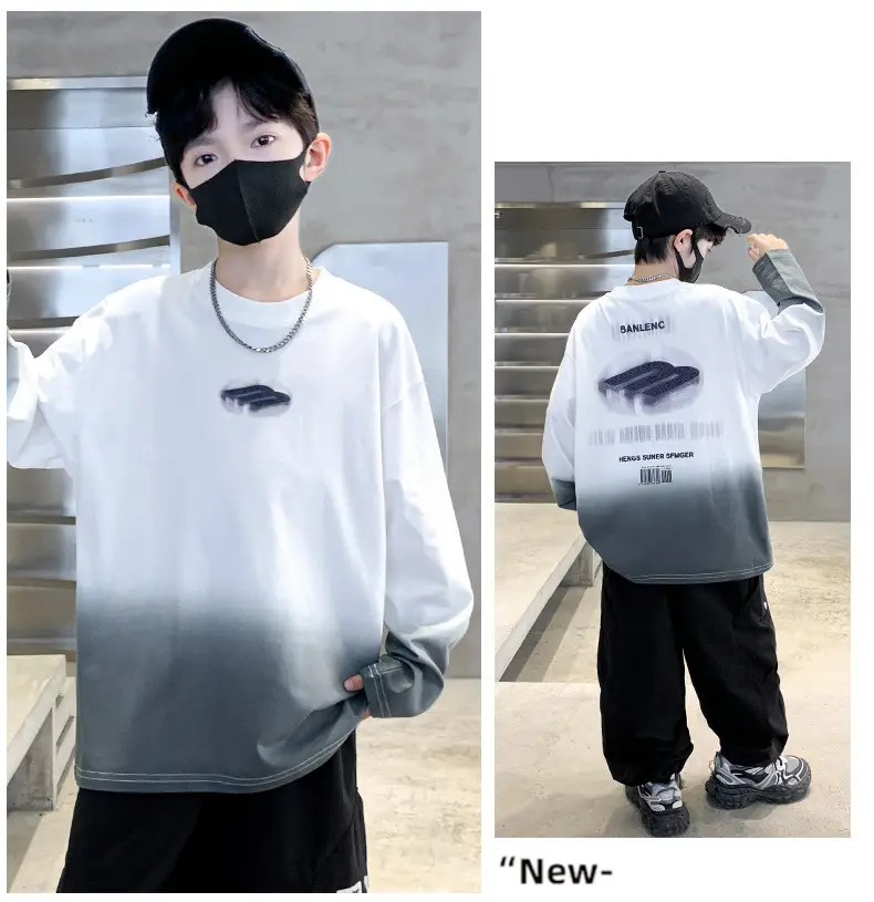 Boys Long Striped T-Shirt Spring Autumn 2025 — feature 40