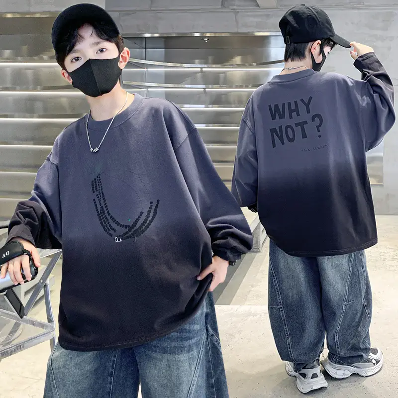 Boys Long Striped T-Shirt Spring Autumn 2025 - Image 3