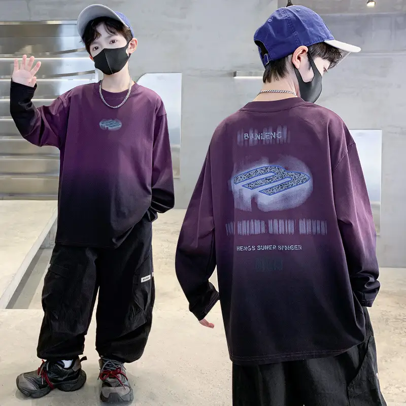 Boys Long Striped T-Shirt Spring Autumn 2025 - Image 8