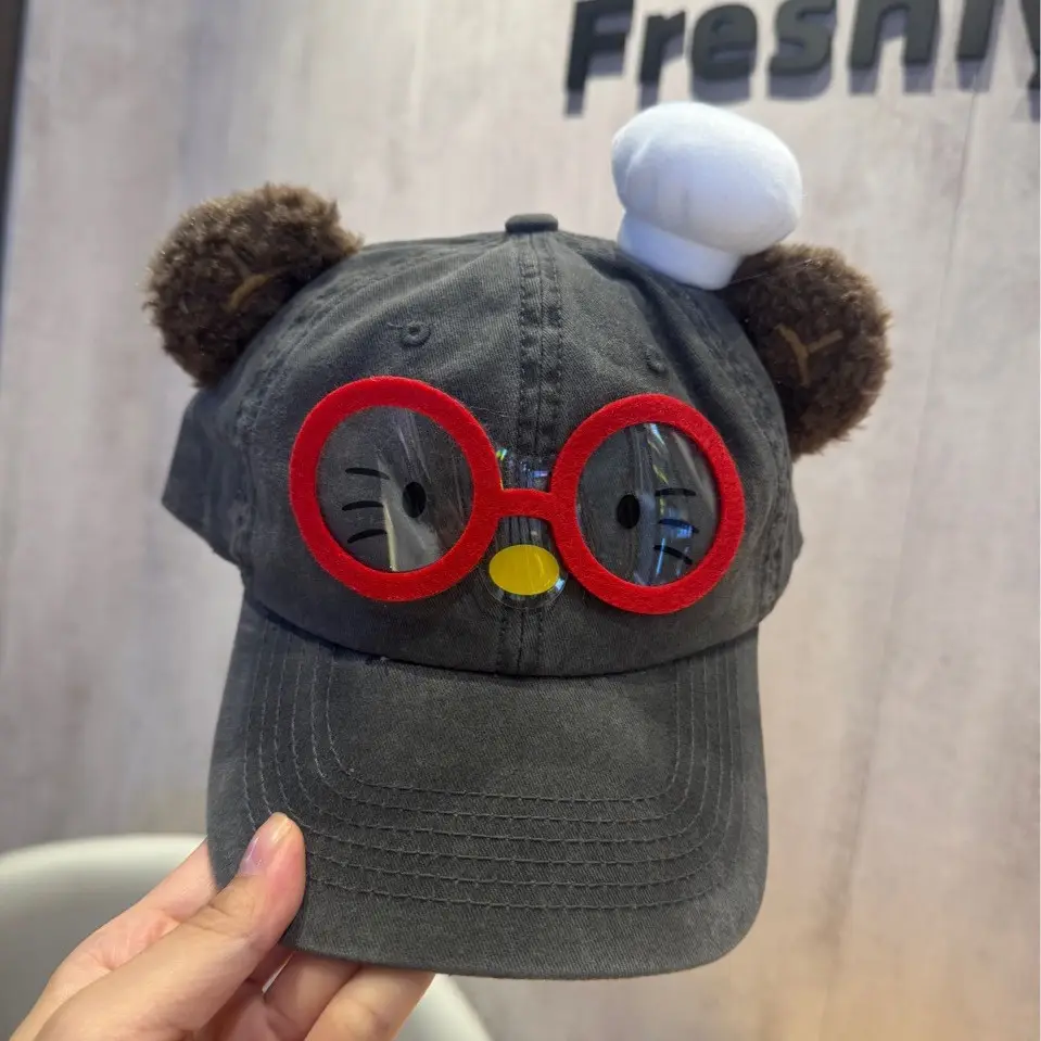 Korean Version Cartoon Bear Cap for Spring Autumn Travel - Image 7