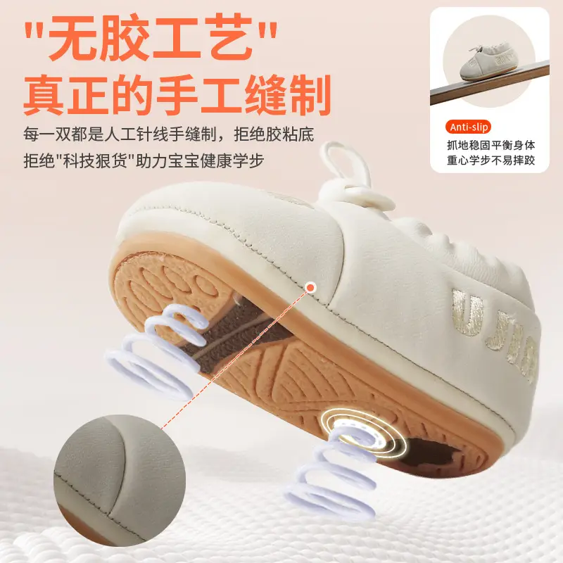 New 0 to 1 Year Old Baby Shoes Soft Sole Baby Toddler Shoes for Men 6-8-12 Months Infants and Girls Spring & Fall Models