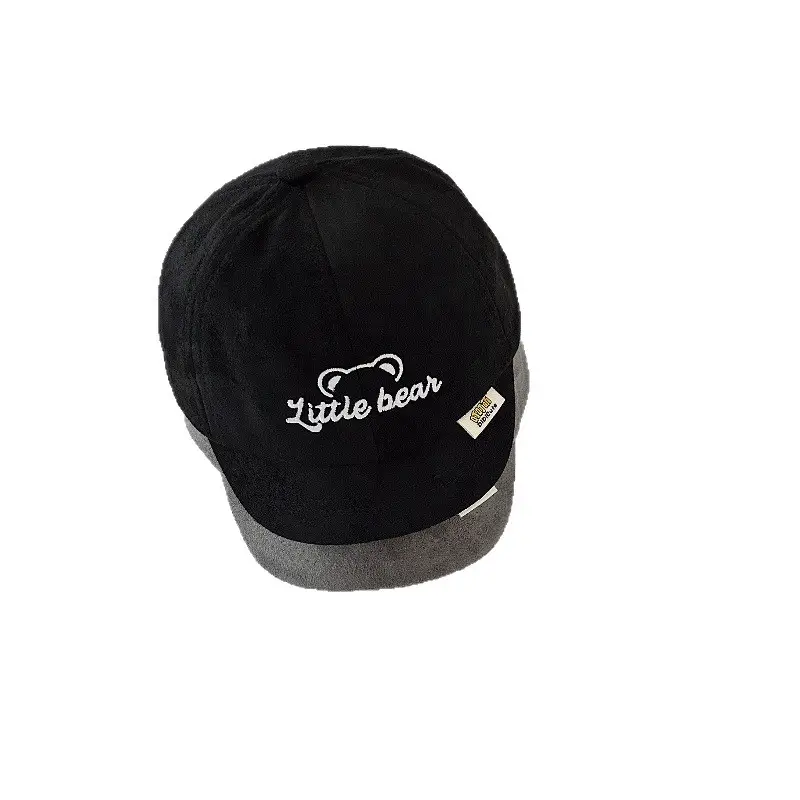 Black "Little Bear" Baseball Cap for Boys - Image 10